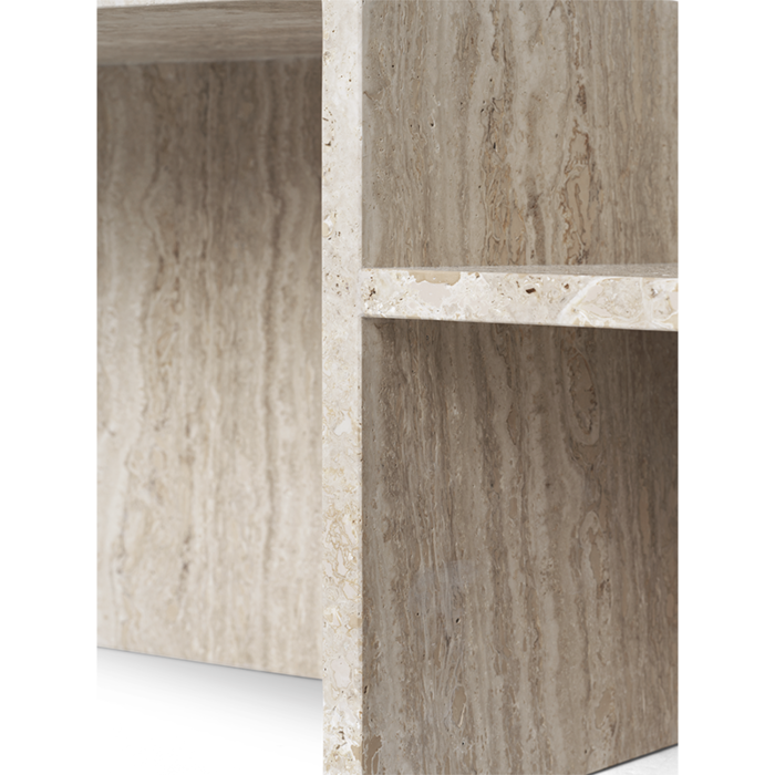 Fermliving Distinct Saltontafel Travertijn
