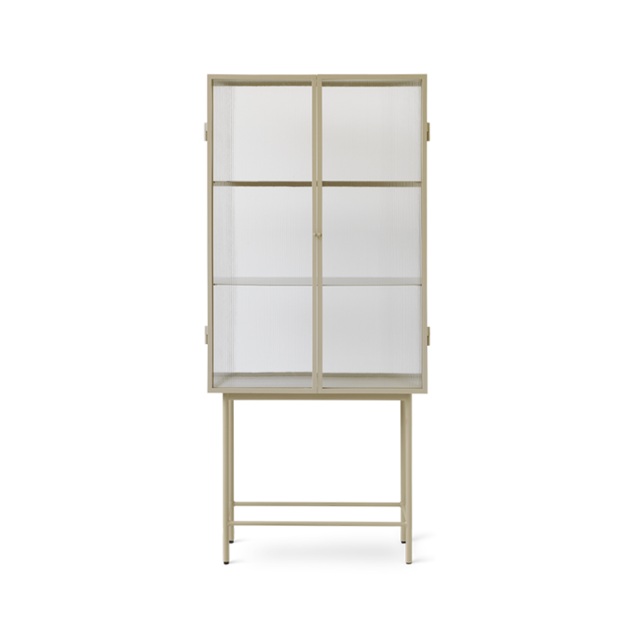 Fermliving Haze Vitrine - Verre avec motif à rayures