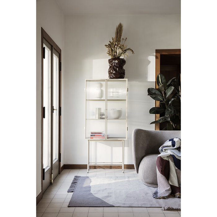 Fermliving Haze Vitrine - Verre avec motif à rayures