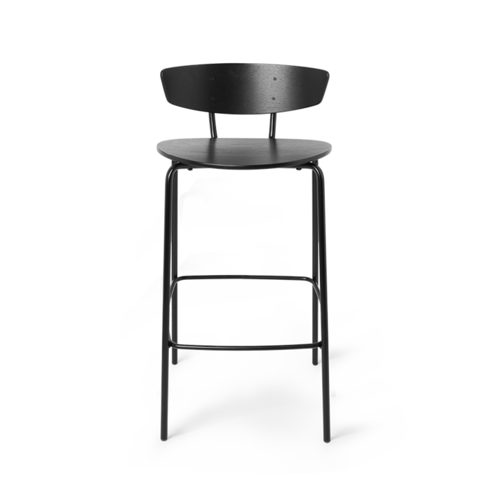 Fermliving Herman Barstoel Zwart  laag 64 cm