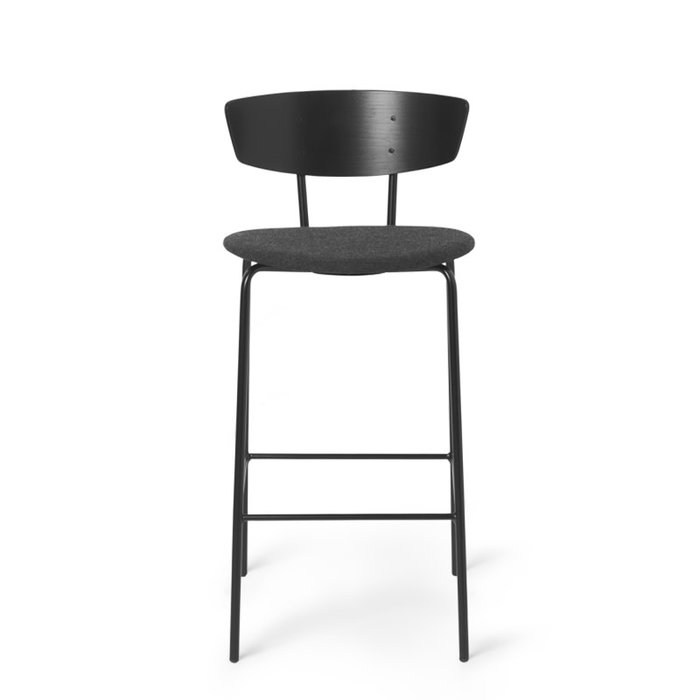Fermliving Herman Chaise de bar Noir basse 64 cm