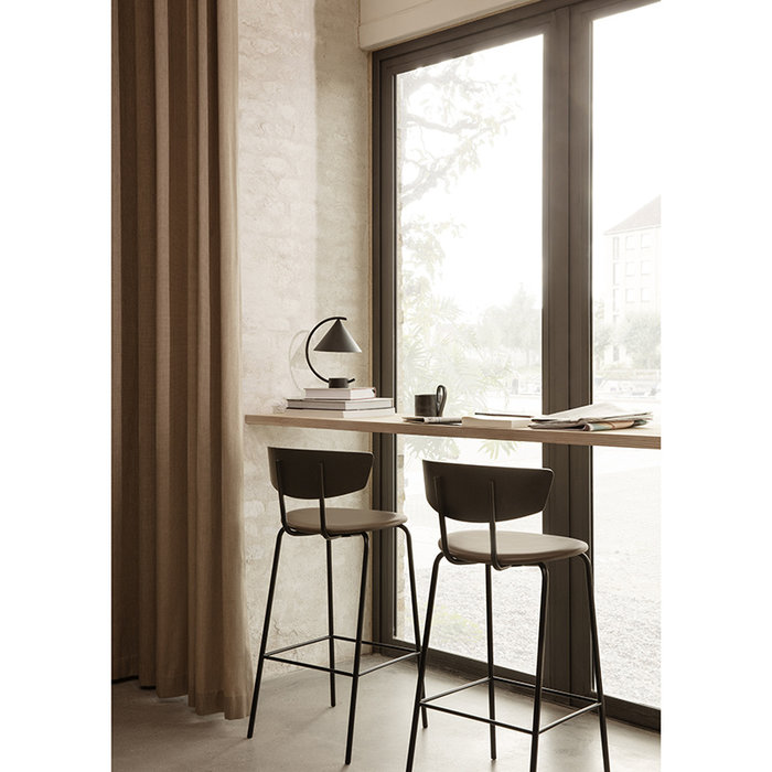Fermliving Herman Chaise de bar Noir basse 64 cm