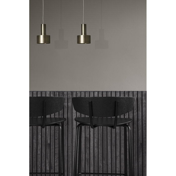 Fermliving Herman Chaise de bar Noir basse 64 cm