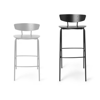 Fermliving Herman Bar Chair Black - HIGH