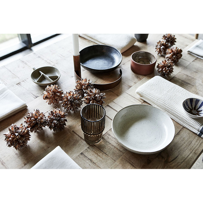 House Doctor Assiette à dessert Pion brun-noir