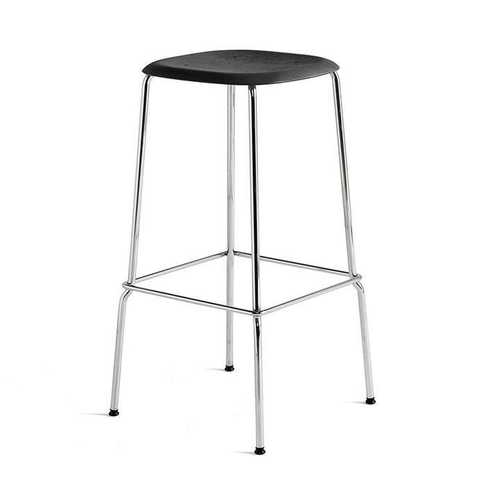 HAY Soft Edge80 barkruk - Chromed steel frame