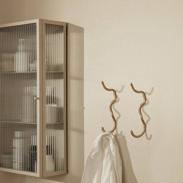 Fermliving Haze armoire murale - verre à rayures