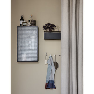 Fermliving Haze wall cabinet - wired glass