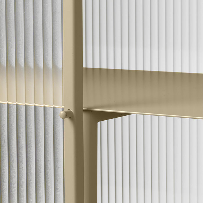 Fermliving Haze dressoir - figuurglas met streepjesmotief