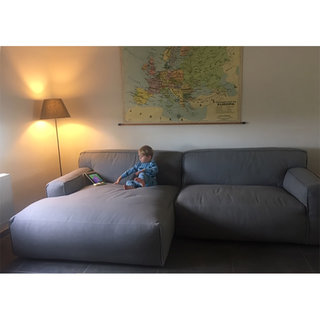 Fest Amsterdam Clay sofa avec longchair large - Sydney light grey