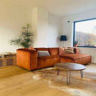 Fest Amsterdam Dunbar sofa - divan arm + 1.5 seater - Juke copper