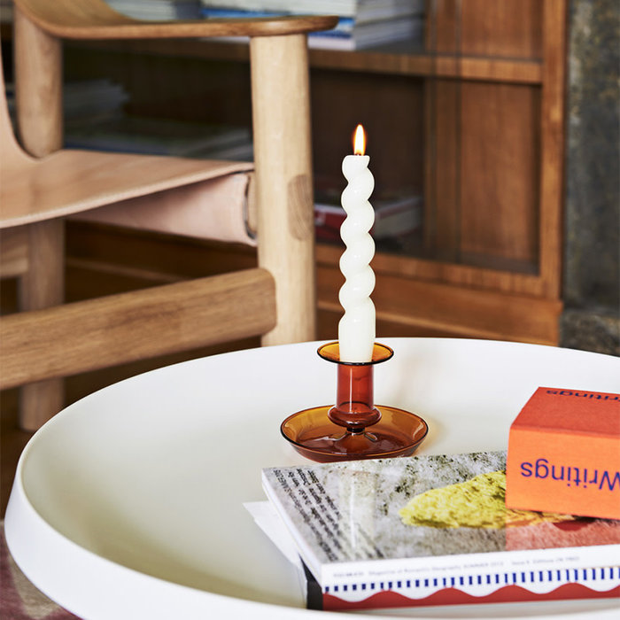 HAY Flare bougeoir ambre