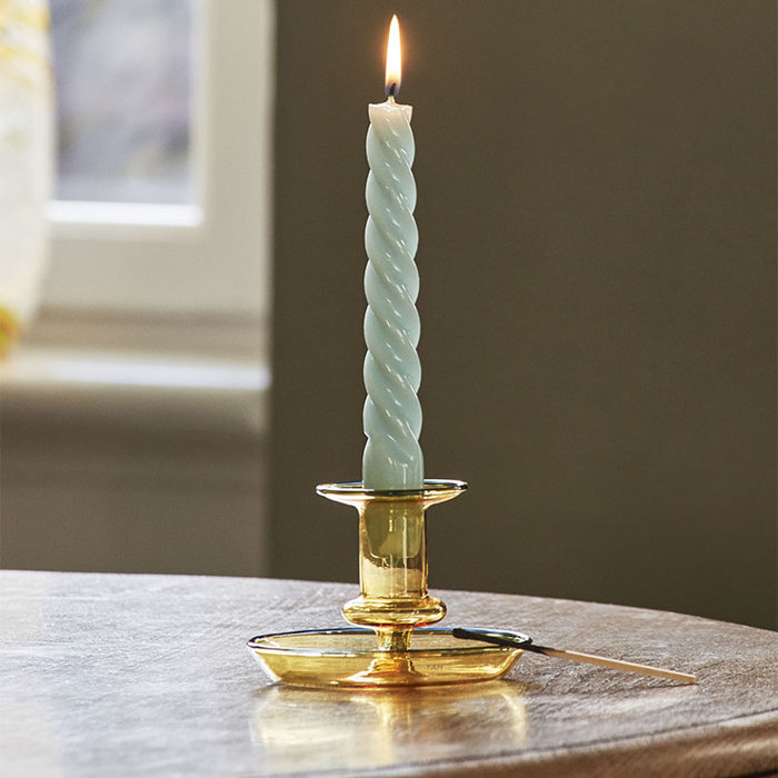 HAY Flare bougeoir jaune