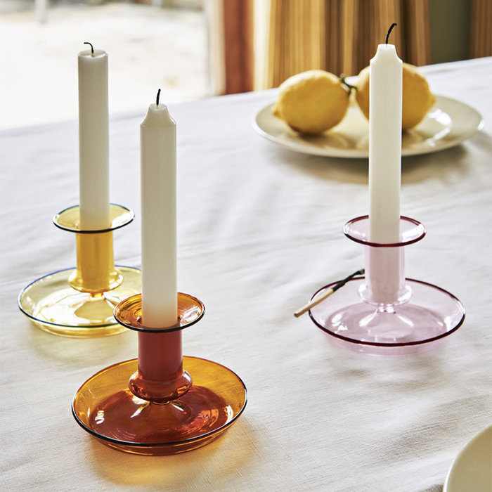 HAY Flare bougeoir jaune