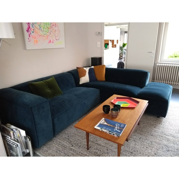 Fest Amsterdam Dunbar canapé 2 seat + longchair Royal 56 Petrol