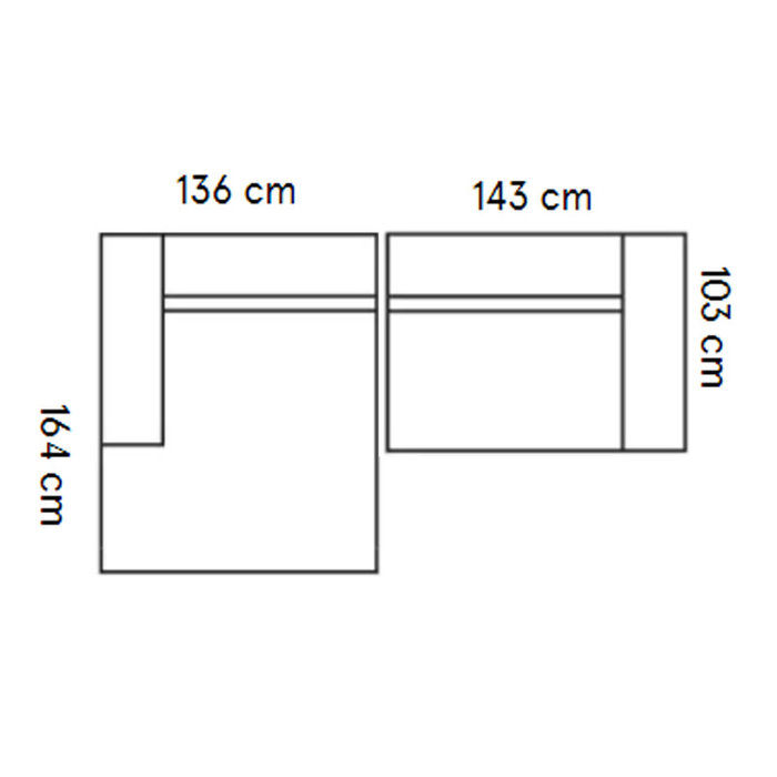 Fest Amsterdam Dunbar sofa 1.5-zits + divan - sydney 91 light grey