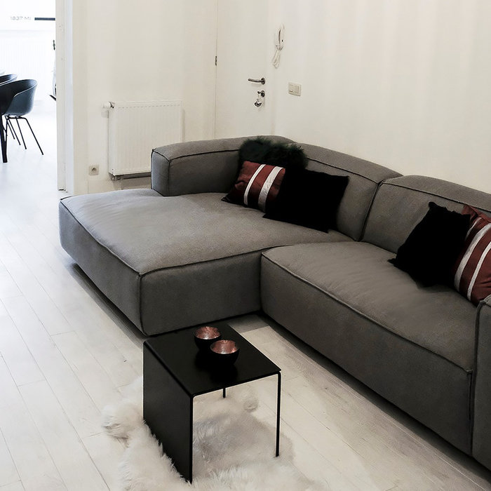 Fest Amsterdam Dunbar sofa 1.5 seat + divan- sydney 91 light grey