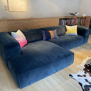 Fest Amsterdam Dunbar sofa - 2-zit + divan - Royal petrol