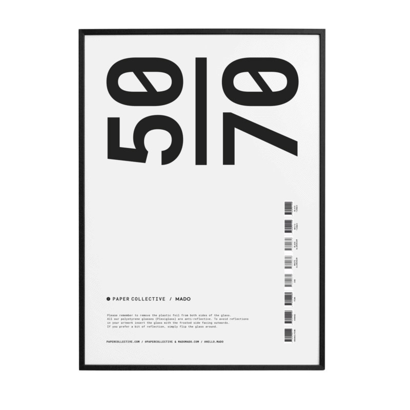 Kader zwart wood - Paper Collective / LIVINGDESIGN / OP VOORRAAD! - Livingdesign