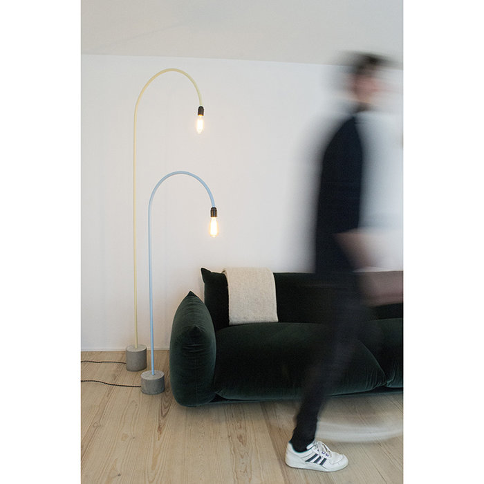 bultin Bul045 lampadaire h1400 - concrete grey base