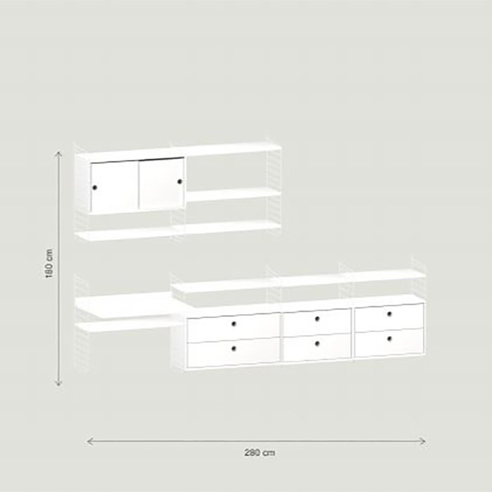 String Wandconfiguratie 25