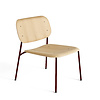 HAY Soft Edge100 lounge chair- Fall red steel frame
