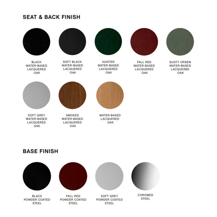 HAY Soft Edge100 lounge chair- Fall red steel frame