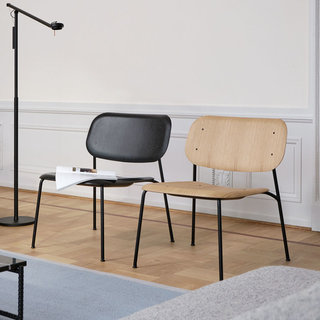 HAY Soft Edge100 Lounge chair - Black steel frame