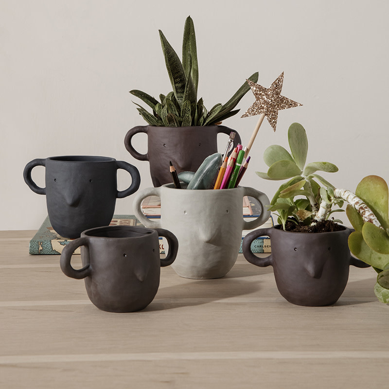Fermliving Mus plant pot Red-brown
