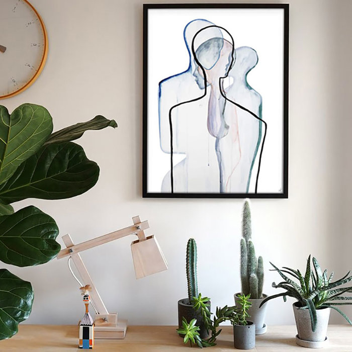 Paper Collective Kader zwart Pine wood