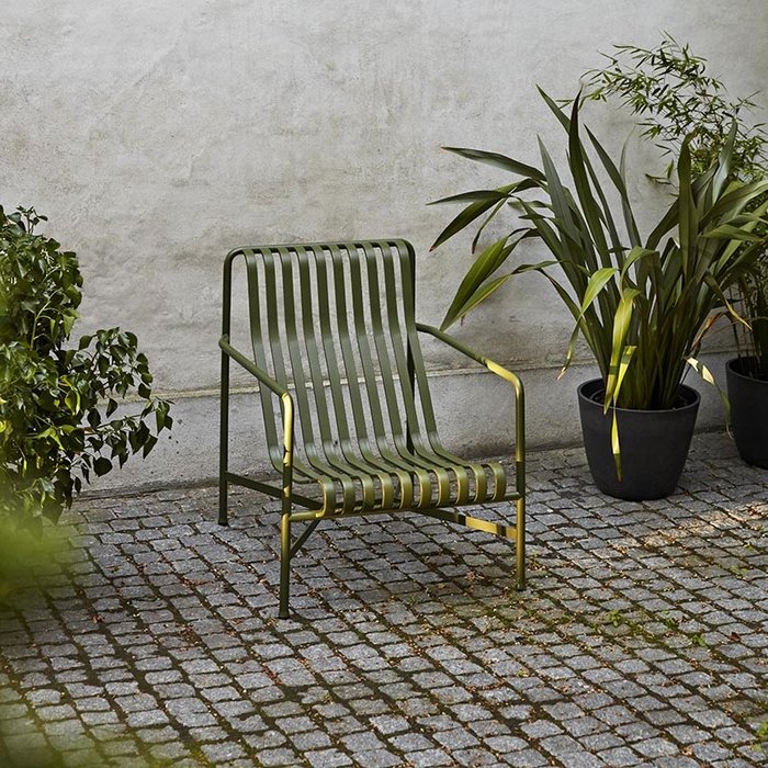 HAY Palissade Lounge stoel - hoog - HAY