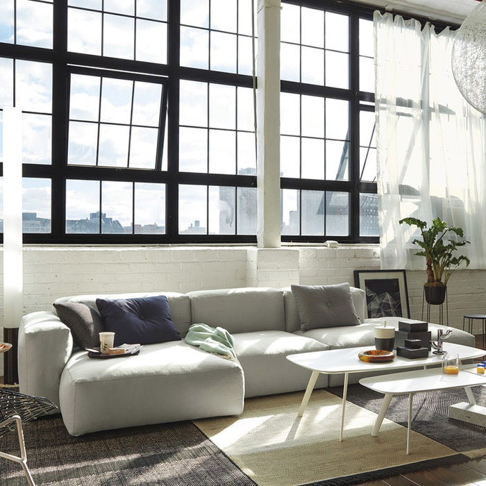 HAY Mags Soft Sofa Low armrest - 3 seater combination 5 - Linara 311 - HAY