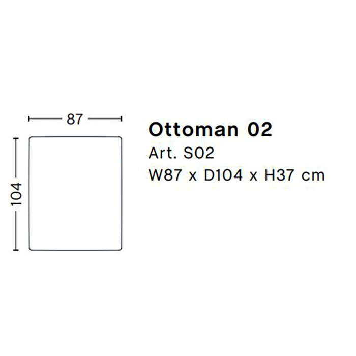 HAY Mags Soft S02 - Ottoman S