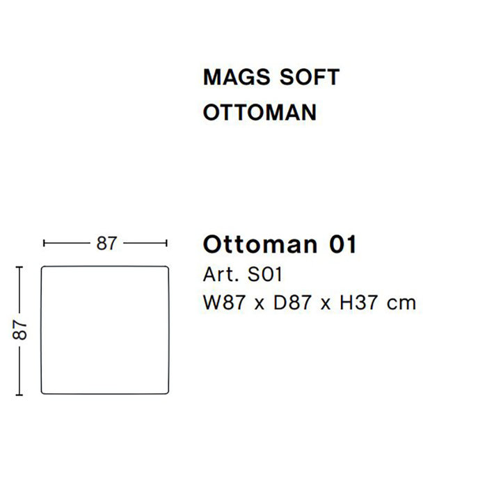 HAY Mags Soft 01 - Ottoman XS