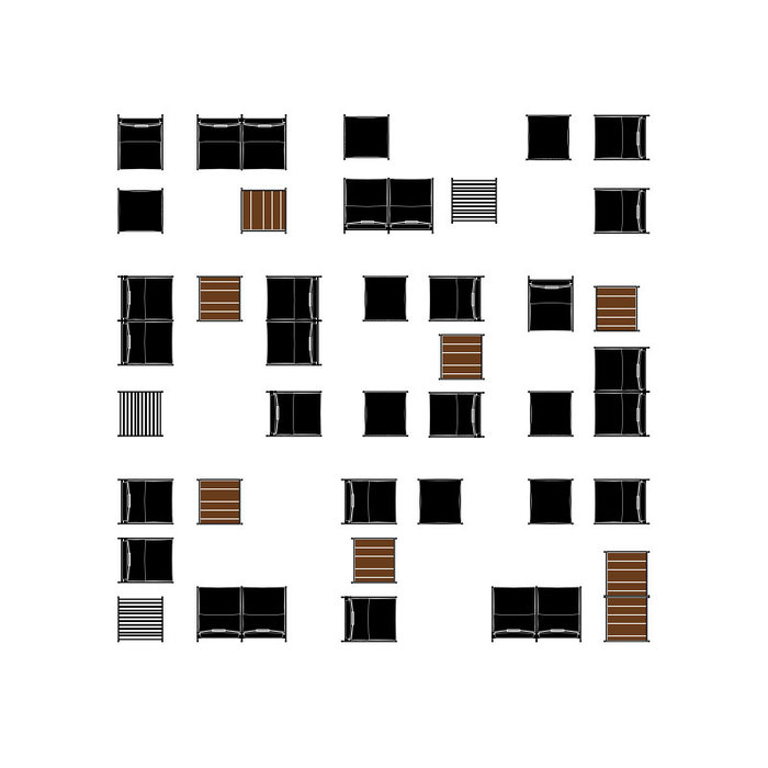 Houe Avon Lounge Sofa - Frame: Black / Powder Coated Steel - Houe