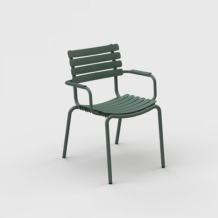 Houe Reclips dining chair - aluminium armleuning