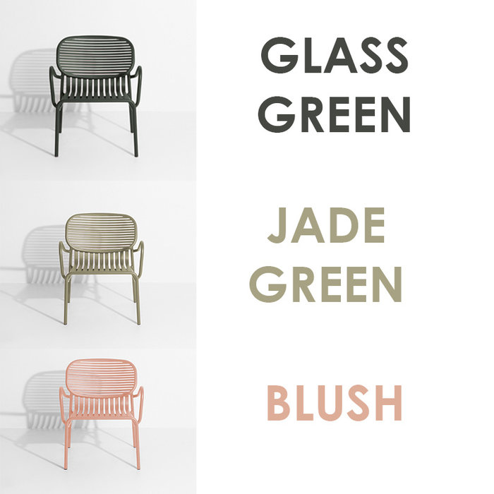 Petite Friture Week-end set de jardin 60x69cm table de salon + 2 fauteuils