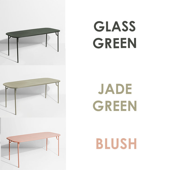 Petite Friture Tuinset 180x75 tafel + 4 stoelen Week-end