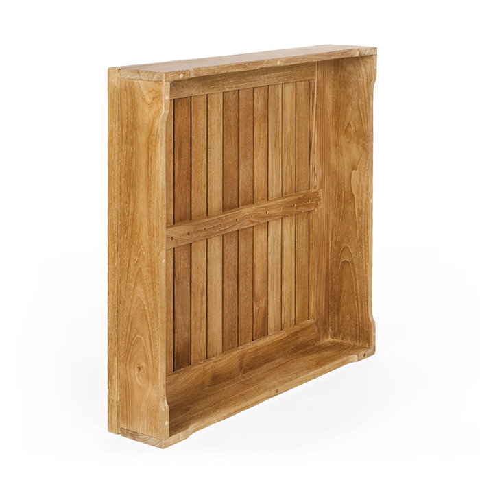 Roolf Teak tafel voor poef