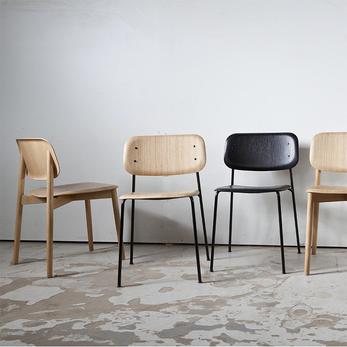 HAY Soft Edge40 chair - Black steel frame