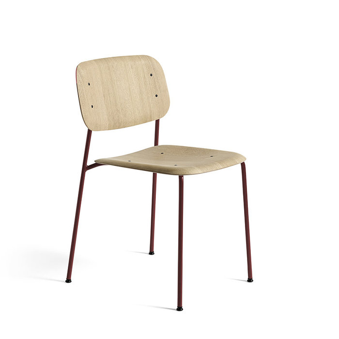 HAY Soft Edge40 chair - Fall Red Powder Coated Steel frame