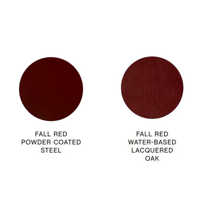 HAY Soft Edge40 chair - Fall Red Powder Coated Steel frame