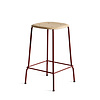 HAY Soft Edge80 barkruk - Fall red steel frame