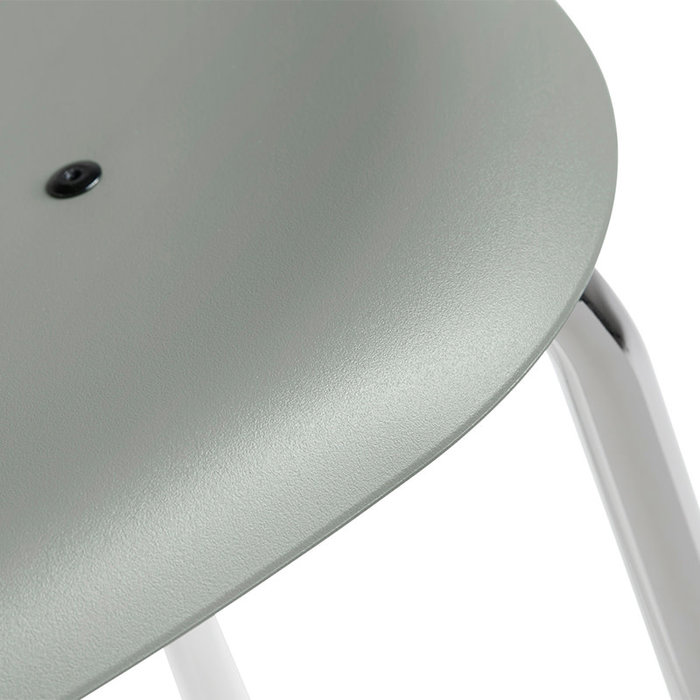 HAY Soft Edge85 barkruk - Chromed steel frame (plastic seat)