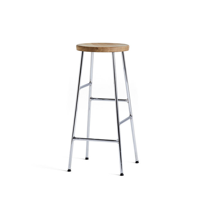 HAY Cornet tabouret de bar  - chromed steel frame