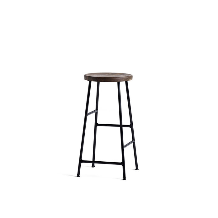 HAY Cornet tabouret de bar - soft black powder coated steel frame