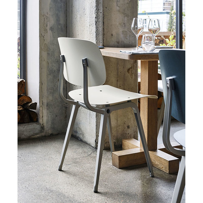 HAY Revolt chair - beige powder coated steel frame