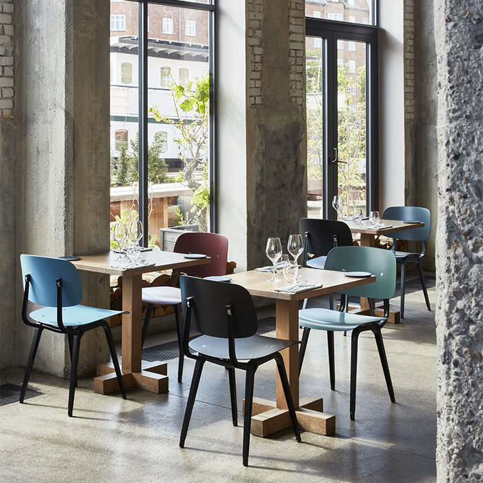 HAY Revolt chair - ocean powder coated steel frame