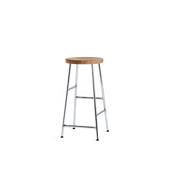 HAY Cornet tabouret de bar  - chromed steel frame
