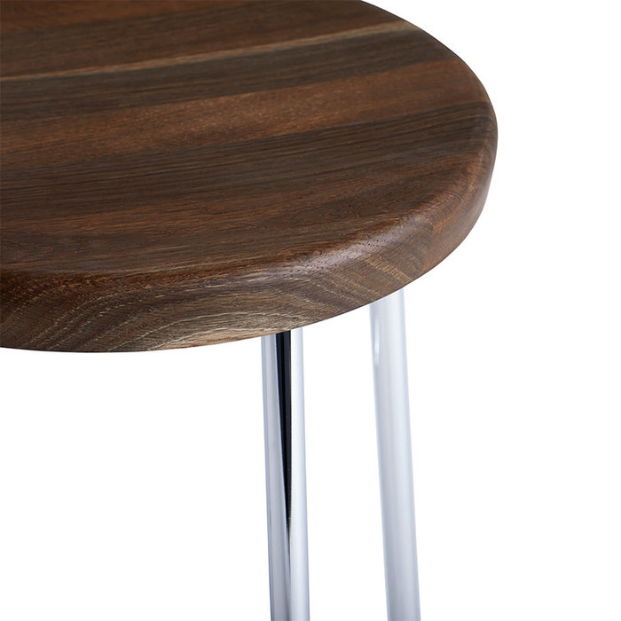 HAY Cornet tabouret de bar  - chromed steel frame